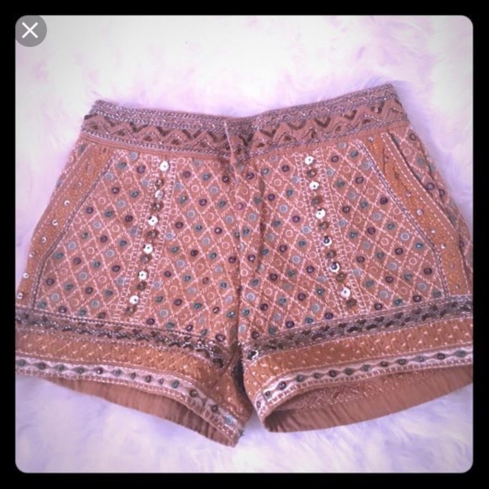 Free People Freeway Embellished Shorts